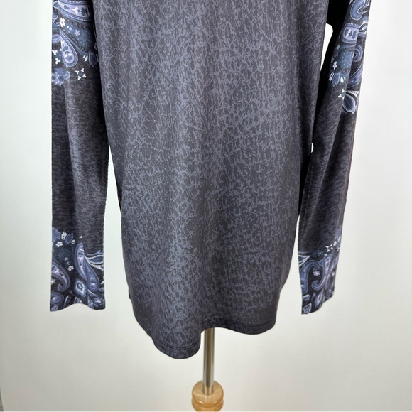 Soft Surroundings Blue Printed Turtleneck Medium - Picture 13 of 15